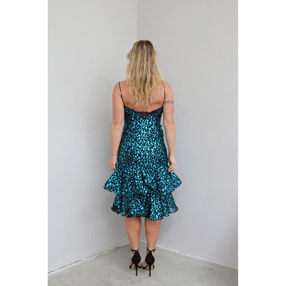 1980's Vintage Sabella Mikesell Palm Beach Polka Dot Party Dress Women's XXS XS - Picture 6 of 10